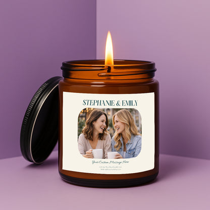 Custom Photo Candle – Upload Your Image
