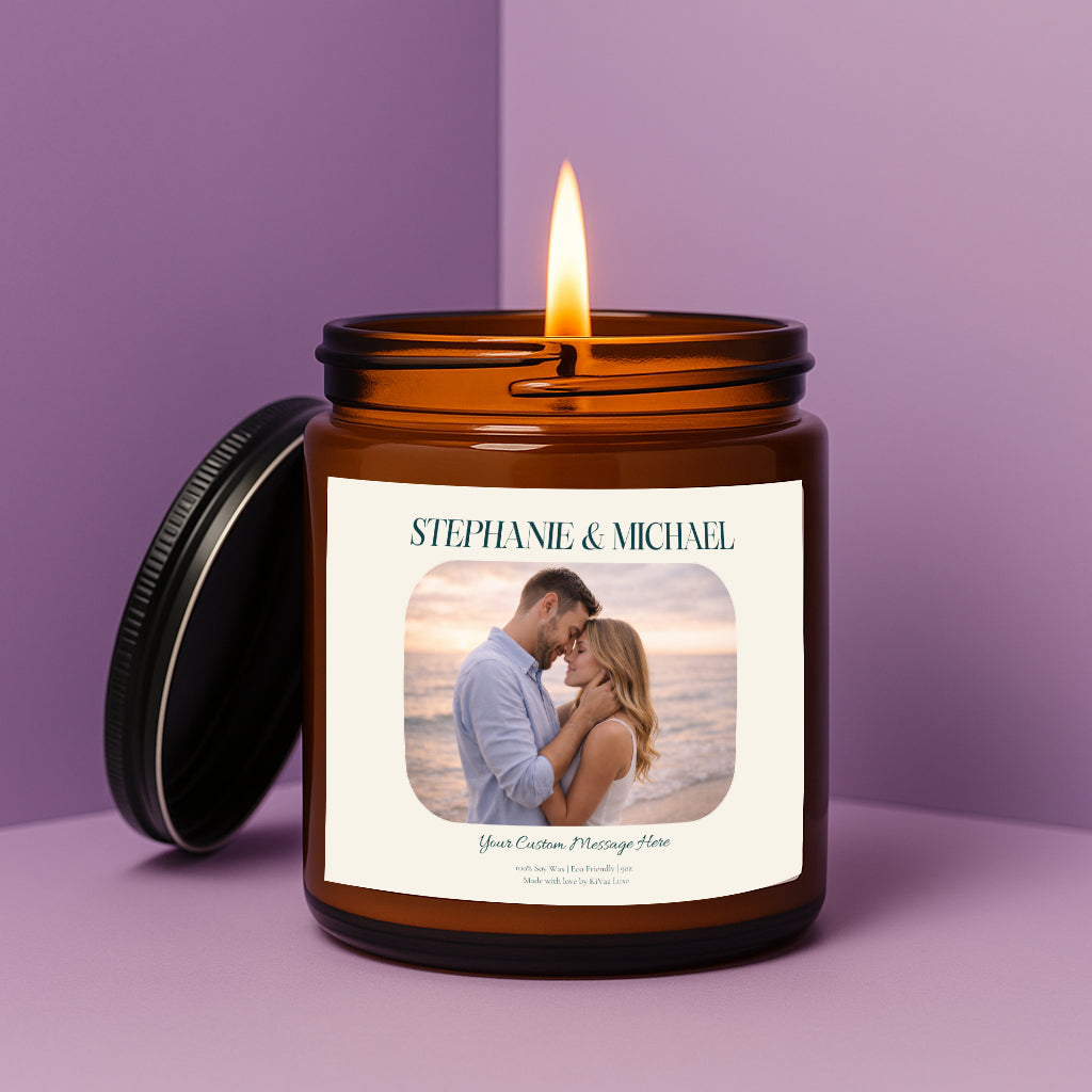 Custom Photo Candle – Upload Your Image