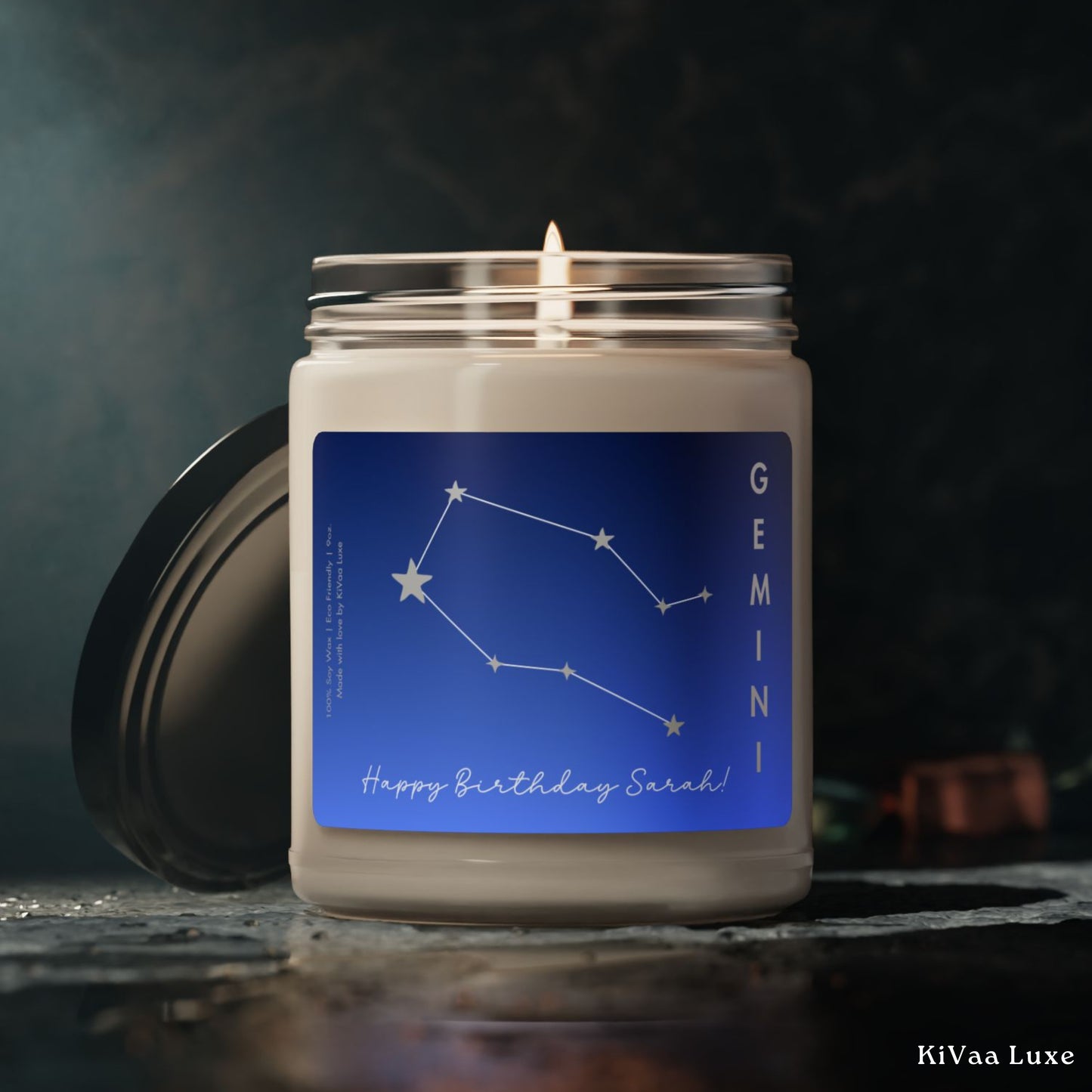 Personalized Zodiac Horoscope Birthday Candle - Gemini