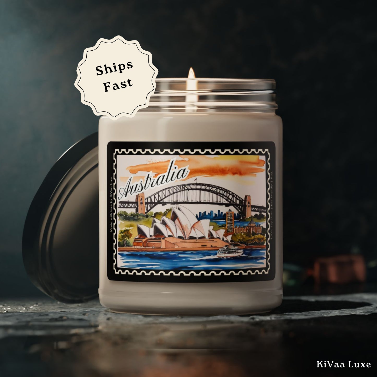 Australia Souvenir Candle Vacation Keepsake
