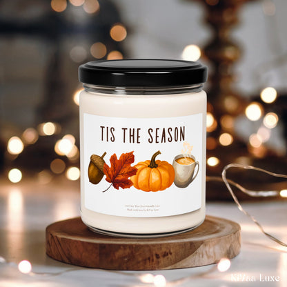 Tis The Season Fall Candle - Cinnamon Apple Spice Candle