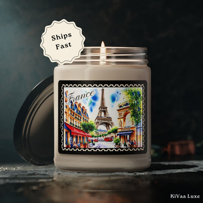 France Paris Souvenir Candle Vacation Keepsake