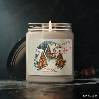 Merry Christmas Candle – Whimsical Christmas Village Candle