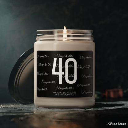 Any Age Personalised Birthday Gift for Her Candle