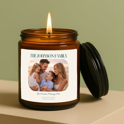 Custom Photo Candle – Upload Your Image