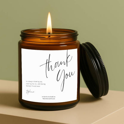 Personalized Thank You Gift for Friend Minimalistic