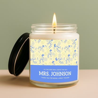Personalized Thank You Gift for Teacher - To The One That Lights The Way