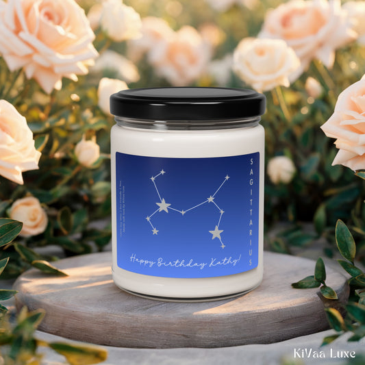 Personalized Zodiac Horoscope Birthday Candle - Sagittarius