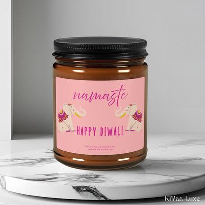Happy Diwali Candle – Namaste Elephant Art