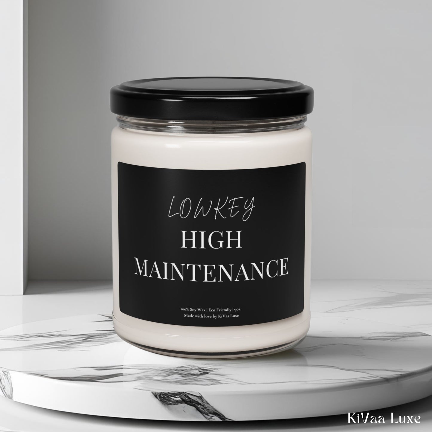 Lowkey High Maintenance Candle – Funny Gen Z Soy Gift