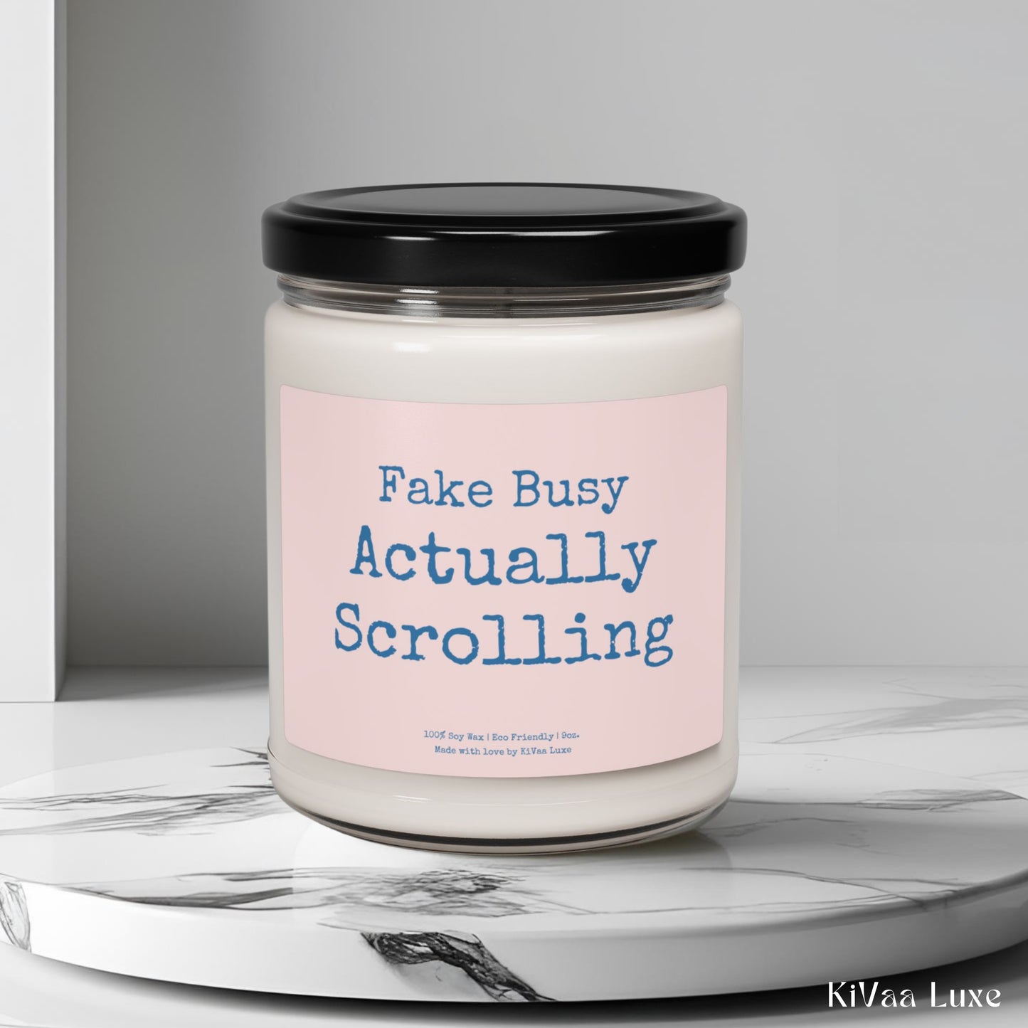 Fake Busy Actually Scrolling Candle – Funny Gen Z Soy Gift