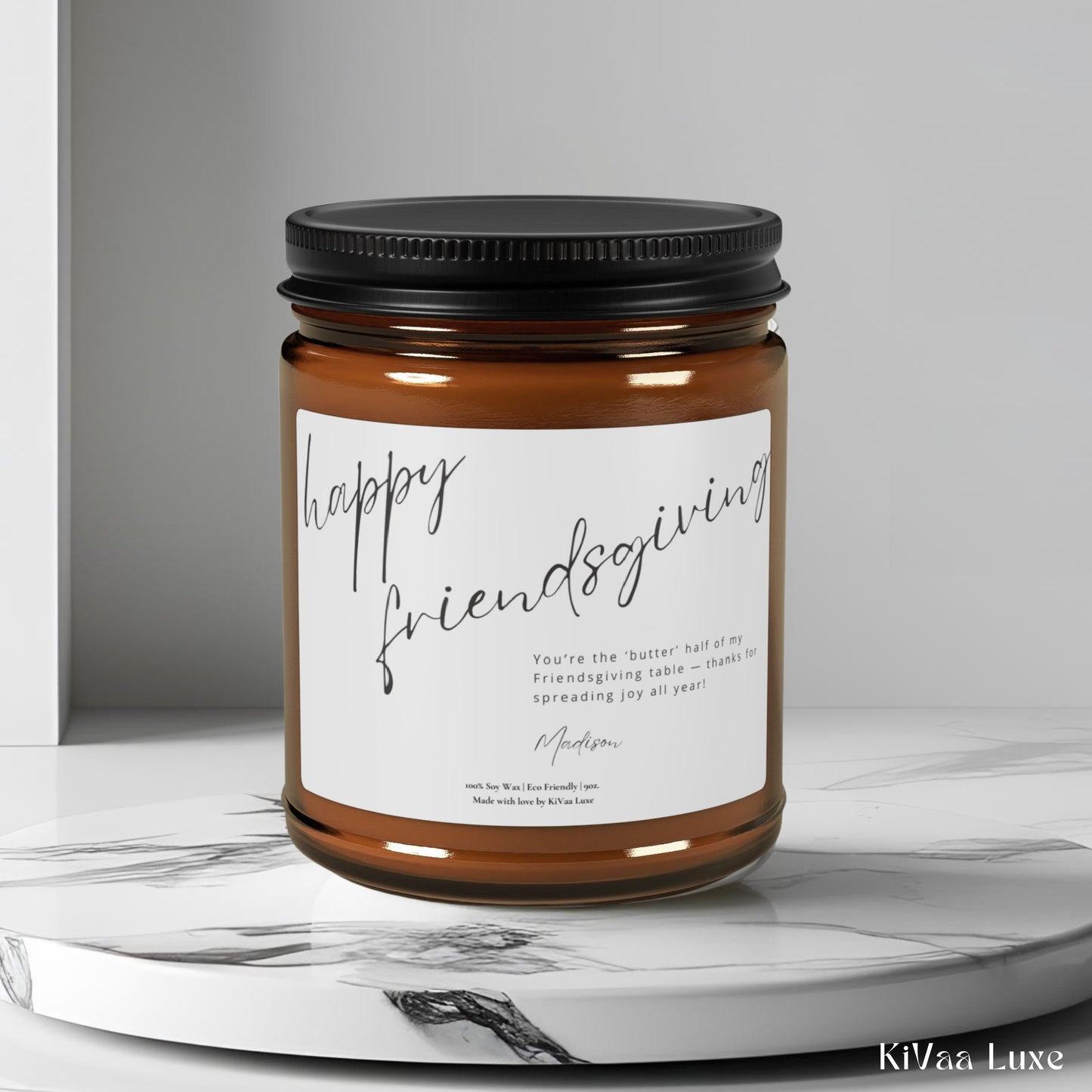Personalized Funny Friendsgiving / Thanksgiving Candle for Friends