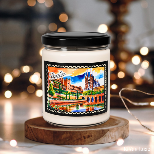 Spain Souvenir Candle Vacation Keepsake