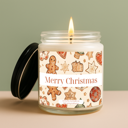 Sweet Christmas Vibes Candle – Gingerbread Cookie Candle